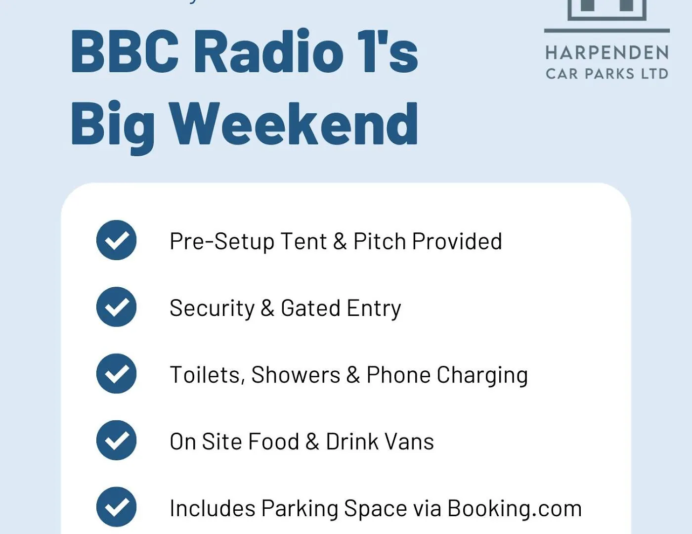 Pop Up Camping For Walking Distance To Luton Bbc Radio 1 Big Weekend With 1 Allocated Parking Space Campsite Luton (Bedfordshire)